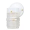 Westinghouse Fixture Wall Outdoor 60W Lantern White Steel Clear Jelly Jar Glass 6687800 - alternate 1